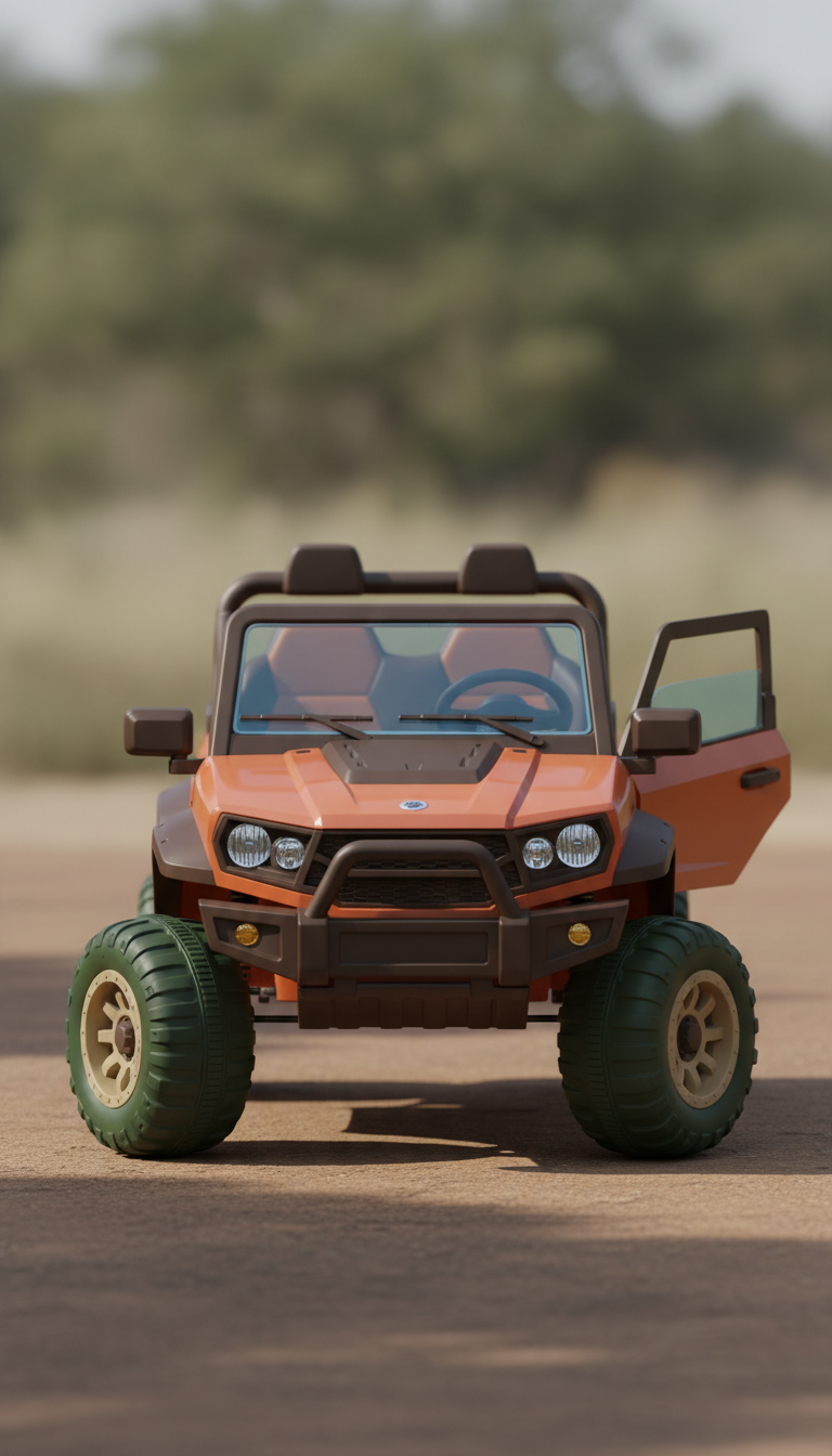 Desert Orange electric ride-on buggy
