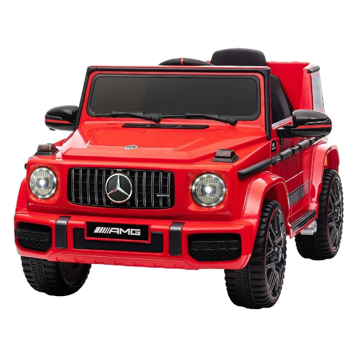 12V licensed Mercedes-Benz G-Wagon Ride-On Car – Red