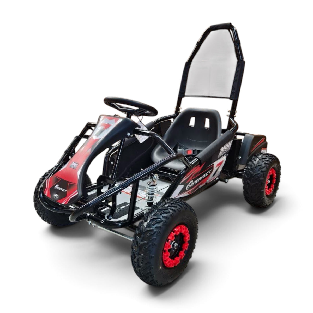 48V 1000W Race Go-Kart GK-008E Kids Go-Kart – Black