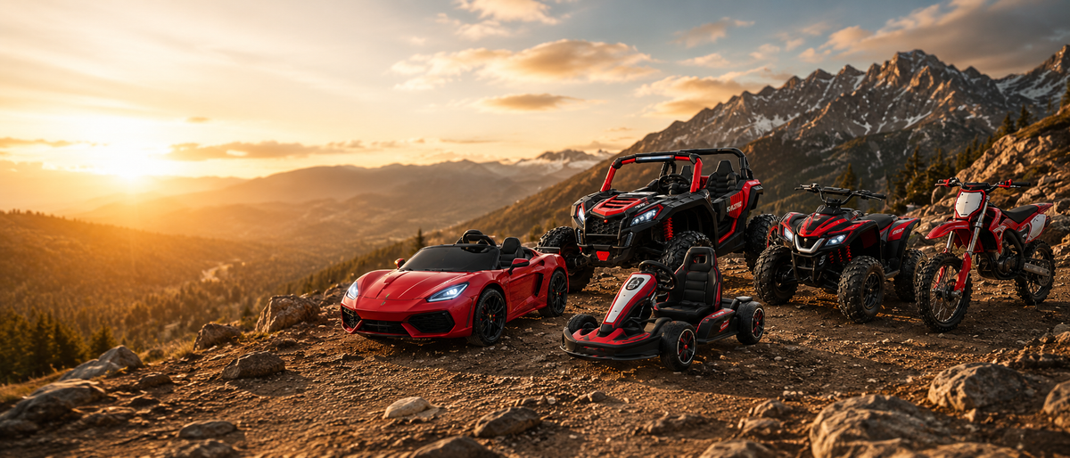 Kids electric ride-on cars and off-road buggies
