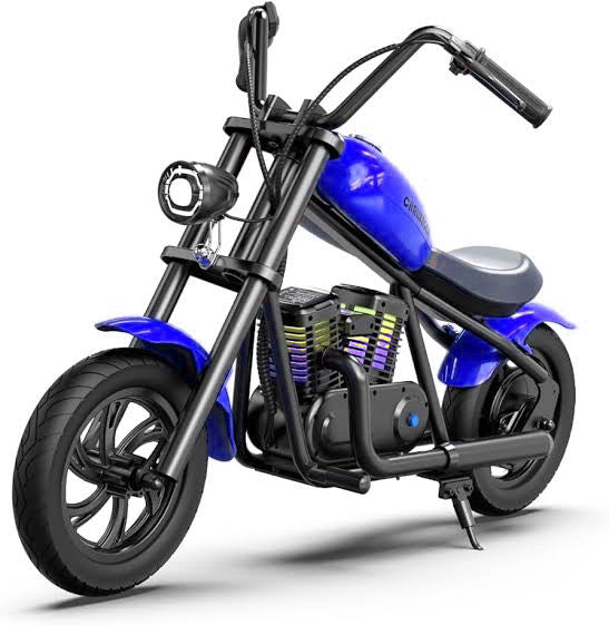 24V 180W Cruiser MotorBike Kids Electric Bike – Blue