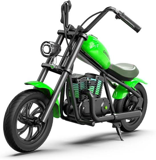 24V 180W Cruiser MotorBike Electric Kids Motorbike – Green
