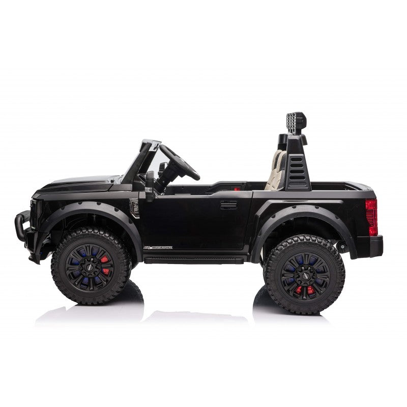 24V licensed Ford Ranger Super Duty Kids Electric Car – Black
