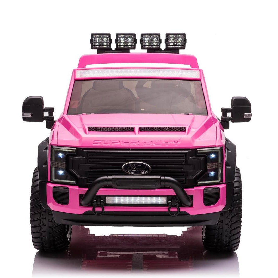 24V licensed Ford Ranger Super Duty Ford Kids Ride On Car – Pink