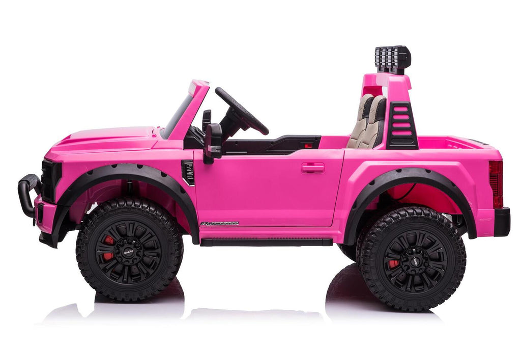 24V licensed Ford Ranger Super Duty Ford Kids Ride On Car – Pink