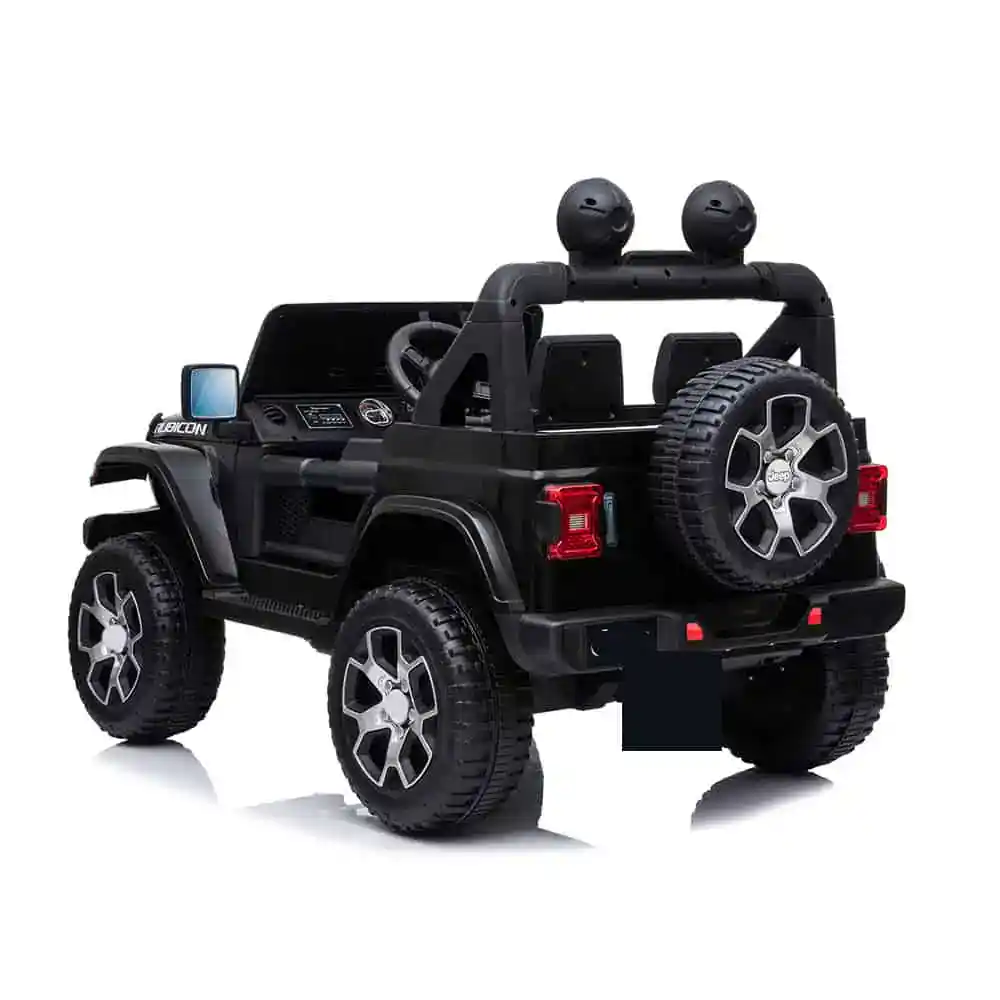 12V Jeep Rubicon Jeep Ride On Car – Black