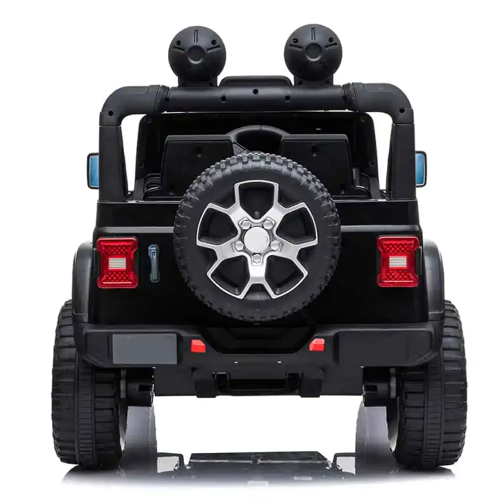 12V Jeep Rubicon Jeep Ride On Car – Black