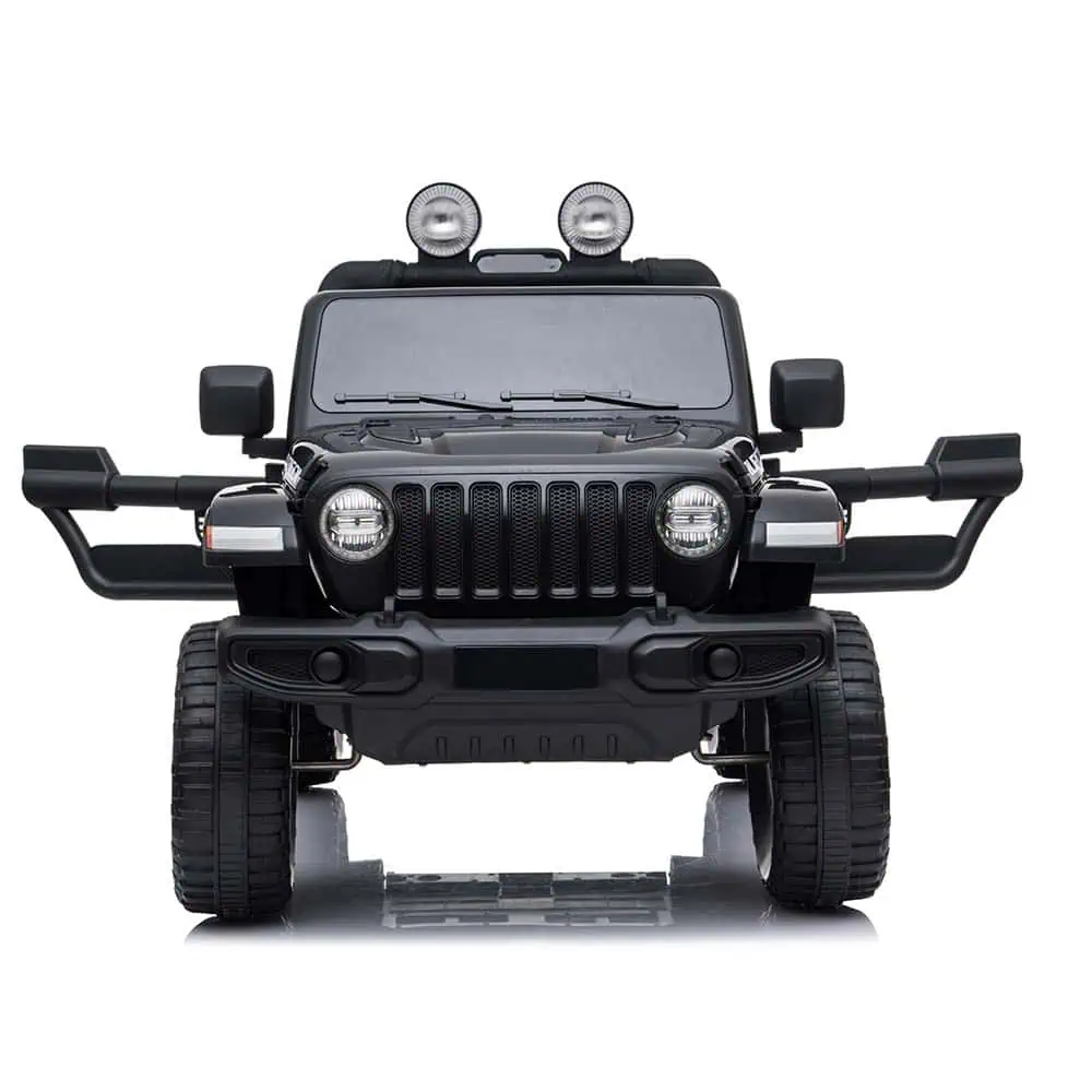 12V Jeep Rubicon Jeep Ride On Car – Black