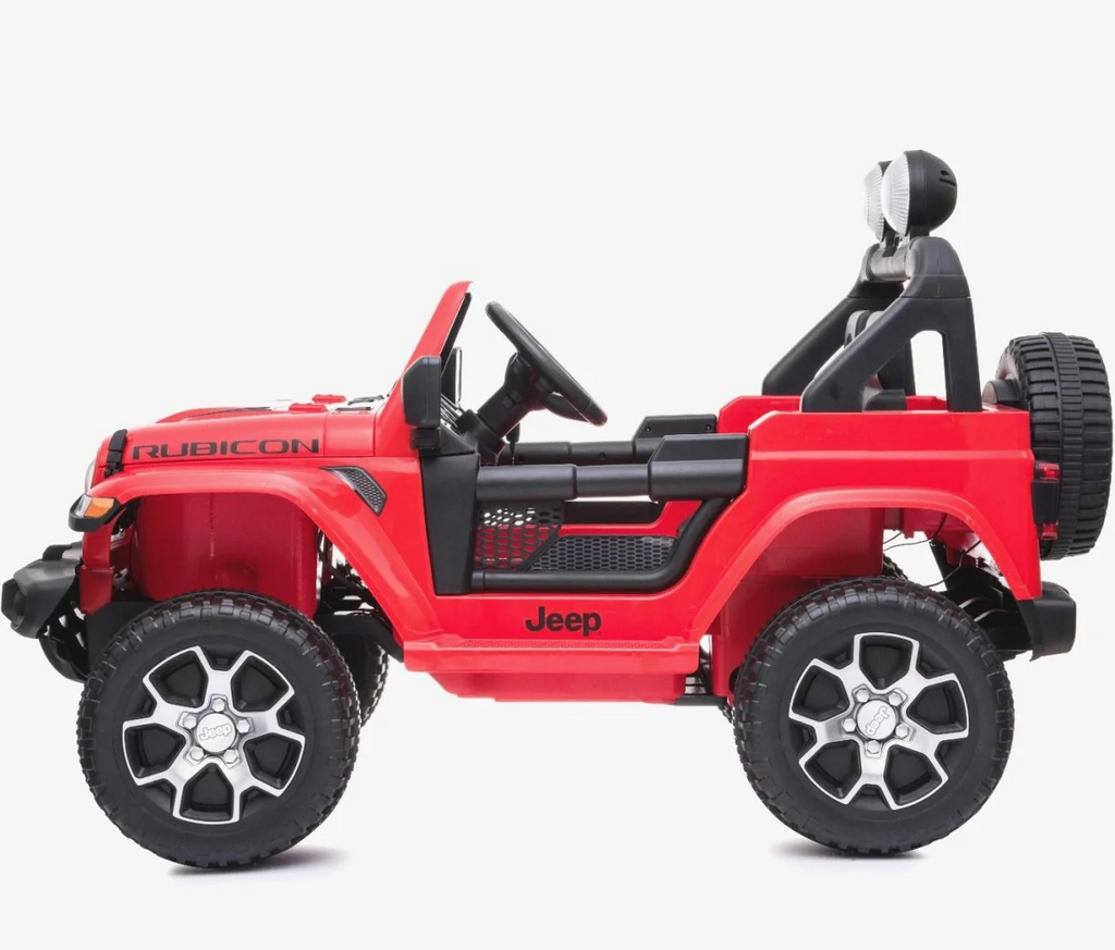 12V Jeep Rubicon Electric Kids Car – Red