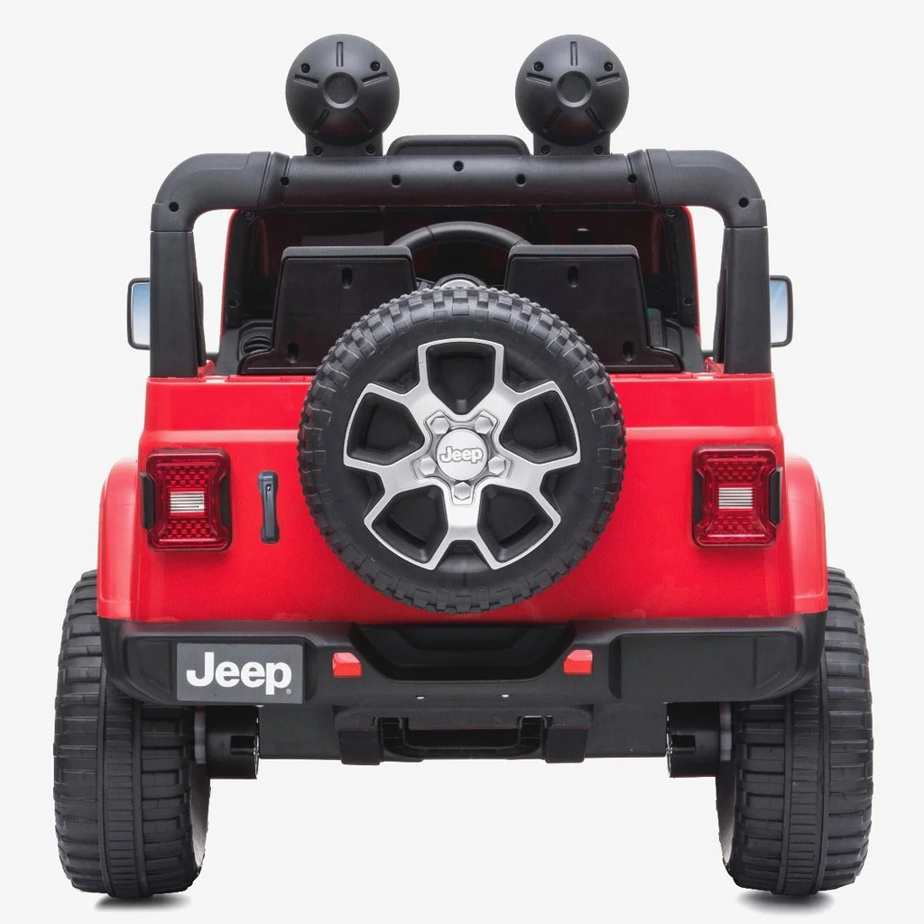 12V Jeep Rubicon Electric Kids Car – Red
