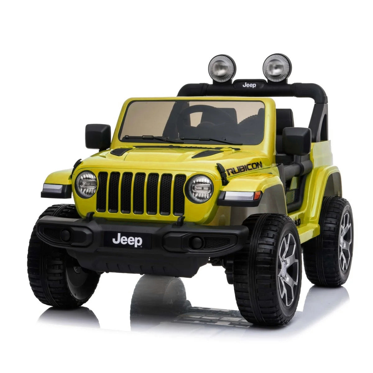 12V Jeep Rubicon Kids Ride On Car – Yellow