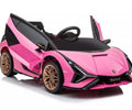 12V licensed Lamborghini Sian Licensed Kids Ride On Car – Pink