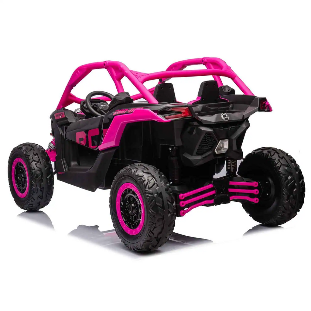 24V 800W Can-Am Maverick Kids Buggy – Pink